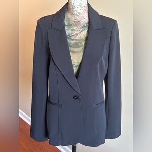 White House Black Market Blazer Jacket Women's Size 10 Black